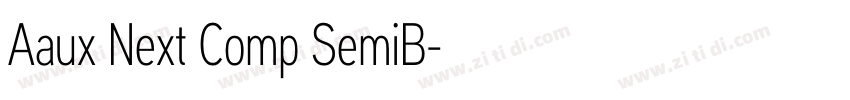Aaux Next Comp SemiB字体转换